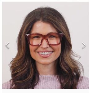 Peepers Spotlight (Blue Light) Reading Glasses In Rose 2.50 (Full Lens) NWOT